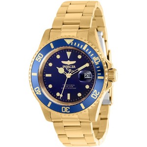 Invicta 37159 Men's Pro Diver Blue Dial Yellow Gold Steel Watch - 1 of 3