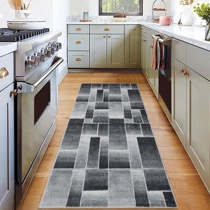 Area Rug Modern Geometric Patchwork , Indoor Rugs for Living Room, Bedroom, Throw Carpet Floor Decor for Entryway Dining Room Office Nursery - 1 of 4