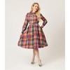 Unique Vintage Women's Belted Cotton Shirt Dress - 4 of 4