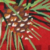 Jellybean Pine Cone & Needles Accent Washable Doormat – 20"x30" Nature-Inspired Mat for Entryways - 2 of 3