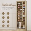 Brafabhome 9-Tier Wood Shoe Storage Cabinet, Holds 30 Pairs, Freestanding 74.9" Tall Shoe Closet Organizer, Handbag Storage Rack for Entryway Bedroom - 4 of 4