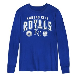 MLB Kansas City Royals Boys' Long Sleeve T-Shirt - 1 of 1