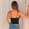 Women's Lace Detail Black Bralette - Cupshe - 2 of 4
