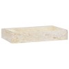 vidaXL Sink Cream 22.8 in.x15.4 in.x3.9 in. Marble - 2 of 4