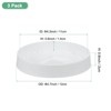 Unique Bargains Plastic Indoor/Outdoor Durable Plant Saucer Water Catcher Tray 3 Pcs - 2 of 4