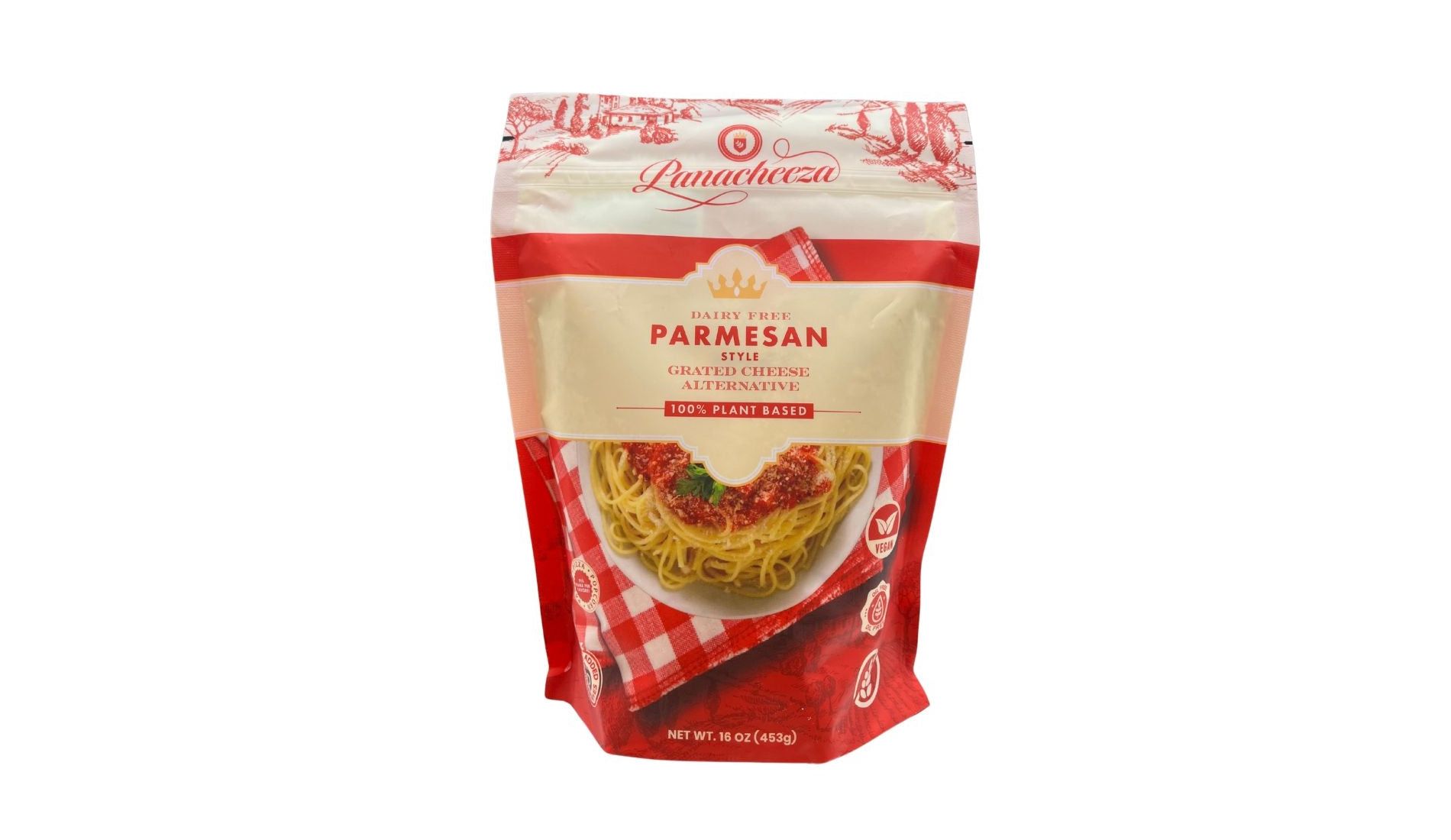 Panacheeza Plant-Based Parmesan 16 ounce Bulk Bag