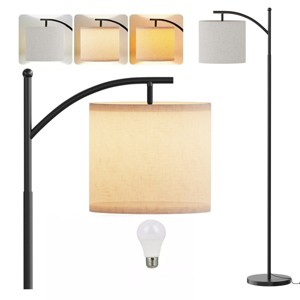 SUGIFT Adjustable Floor Lamp for Living Room with Three Color Temperatures LED Bulb - 1 of 4
