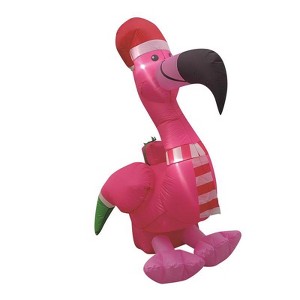 Celebrations Holiday Flamingo 5 ft. Inflatable - 1 of 3
