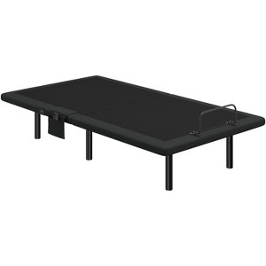 Yaheetech Upholstered Adjustable Bed Base with Independent Head & Foot Incline, Under-Bed LED Lights and USB Ports - 1 of 4