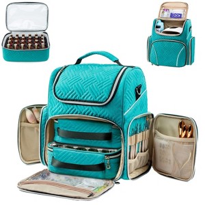 Paaaawaters Large Travel Makeup Bag & Nail Polish Organizer Holds 80 Bottles (15ml-0.5 fl.oz), Nail Polish Storage - 1 of 4