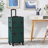 Yaheetech 3 in 1 Aluminum Cosmetic Case Professional Makeup Train Case - 2 of 4
