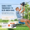 VEVOR Zipline Kit for Kids and Adult, 160 ft Zip Line Kits Up to 500 lb, Backyard Outdoor Quick Setup Zipline, Playground Entertainment with Zipline - 3 of 4