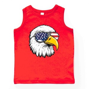 The Juniper Shop Patriotic Eagle Sunglasses Youth Tank Top - 1 of 4