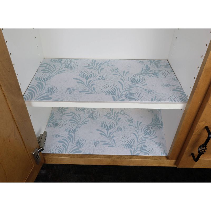 Drymate 12&#34;x59&#34; 2pk Shelf/Drawer Liner - Light Blue Floral, 5 of 18