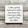 Slickblue Funny Sister Quote Wood Sign – Rustic Knotty Pine Wall or Shelf Decor, 7x7 Inches, Color Options - 3 of 3
