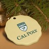 Cal Poly Primary Logo Porcelain Scalloped Holiday Christmas Tree Ornament - 4 of 4