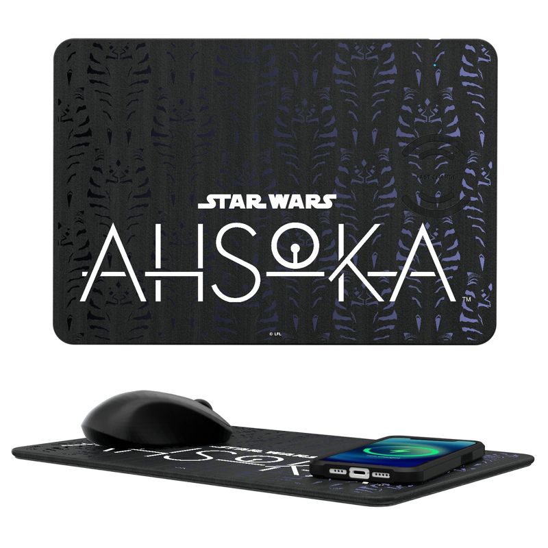 Keyscaper Star Wars Ahsoka BaseZero 15-Watt Wireless Charger and Mouse Pad, 1 of 2