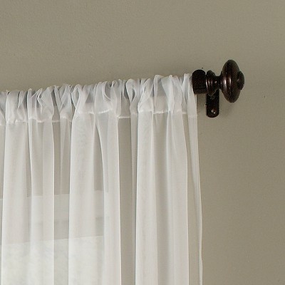Winter White Sheer Voile 59" x 144" Window Curtain Panel