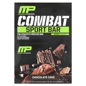 MusclePharm Combat Sport Bar™, Chocolate Cake, 12 Bars, 2.01 oz (57 g) Each - 1 of 3