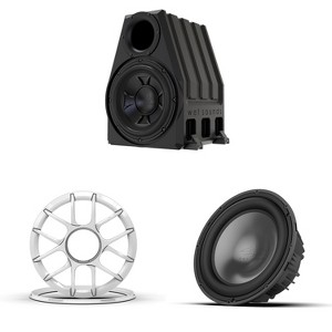 Wet Sounds REVO 12 HP S4 V3 - 12" High Power 4 Ohm Subwoofer with REVO 12 ADP XZ-W Grille Kit and PORTED-12-ENC 12" Rotomold Ported Enclosure - 1 of 4