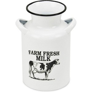 Cheung's Vittorio White Lacquer Style Decorative Bovine Milk Jug - Small - 1 of 4