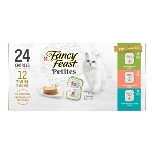 Purina Fancy Feast Gourmet Chicken, Salmon and Tuna Flavor Collection Pate Variety Pack Wet Cat Food - 12pk - 1 of 4