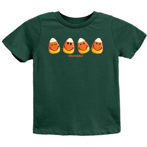 SmileyWorld Candy Corn Smiles - Youth Short Sleeve Graphic T-Shirt and Toddler Short Sleeve Graphic T-Shirt - 1 of 3