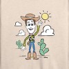 Women's - Disney - Woody Pastel Lightweight French Terry Wide Neck Long Sleeve Shirt - 2 of 4