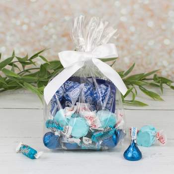 Milk Chocolate Light Blue Candies- 5lbs of Bulk Light Blue Chocolate Candy in Resealable Bag for New Baby, Gender Reveal, Birthday, Wedding, Graduati