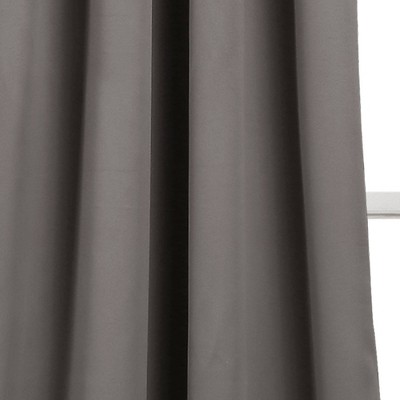 Extra Long Dark Gray Insulated Blackout Grommet Curtain Panels