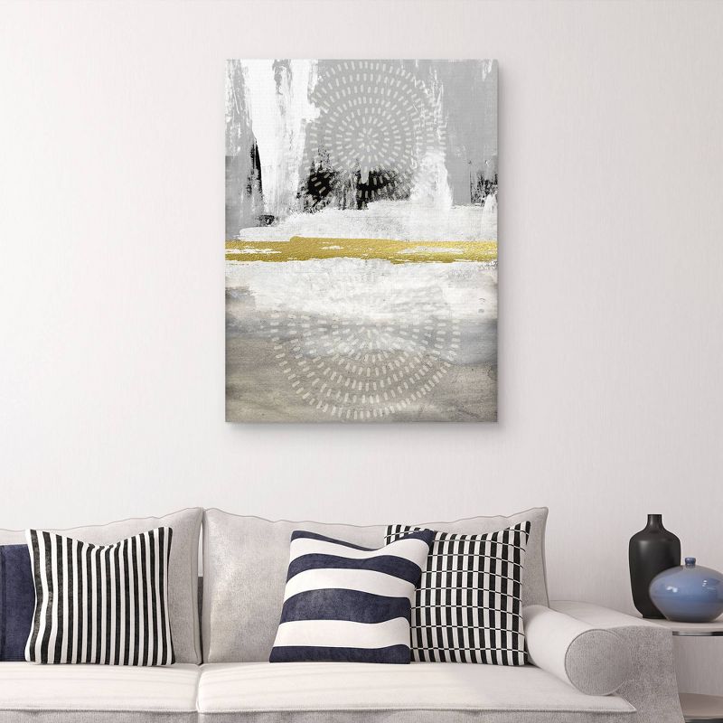 30&#34; x 40&#34; Abstract by Nikki Chu Canvas Art Print Gray and White - Masterpiece Art Gallery, 5 of 6