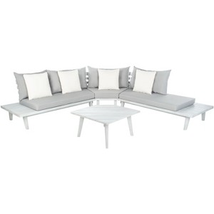 Lansen 4 Pc Corner Living Set - Indoor/Outdoor - PAT7055 - Safavieh - 1 of 4