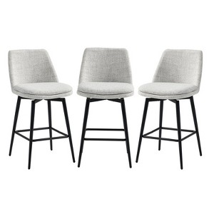 Spruce&Spring Counter Height Swivel Barstool Set - 1 of 4