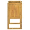vidaXL Bathroom Cabinet Natural Teak Solid Teak Wood Medium - 23.6" x 15.7" x 29.5" - 4 of 4