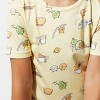 Bellabu Bear Toddler Love You Brunches Bamboo Kids Pajama Short Set - 2 of 4
