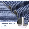 Neutral Boho Area Rug, Striped Soft Ultra-Thin Non-Slip Washable Carpet for Living Room, Bedroom, Nursery, Dining Room - 4 of 4