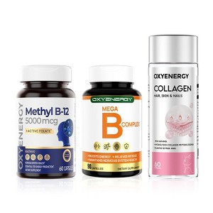 OXYENERGY Methyl B12, Collagen & Vitamin B Complex Bundle - 1 of 1