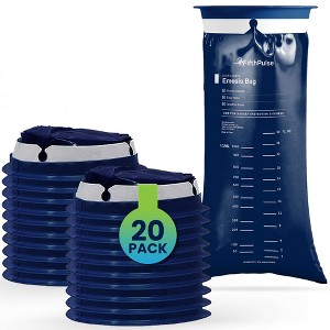 FifthPulse Disposable Navy Blue Emesis Bags, Barf Bags for Kids & Adults, Vomit Bags for Traveling, Great for Motion Sickness & Nausea - 1 of 4