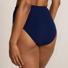 Lands' End Women's Tugless QuickDry High Waisted High Leg Bikini Bottoms - 2 of 4