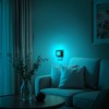 YANSUN 1W Plug-in Light-Controlled Night Light, Small Philips-Inspired Design, Black Shell, 3000K + RGB, Button-Activated Color Change - 2 of 4