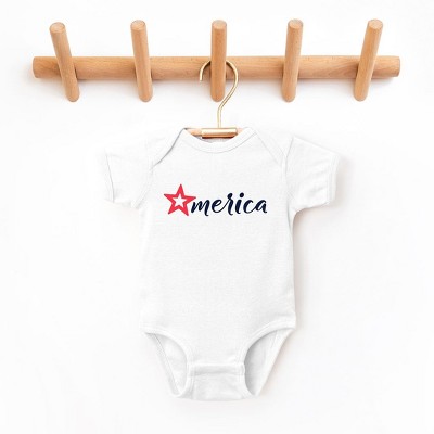 The Juniper Shop Merica Star Baby Bodysuit