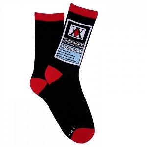Mens Hunter x Hunter License Card Crew Socks - 1 of 2