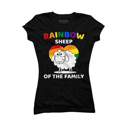 Adult Design By Humans Rainbow Sheep of The Family Pride By T-Shirt