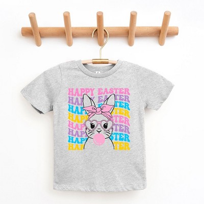The Juniper Shop Bubble Gum Bunny Wavy  Youth Short Sleeve Tee