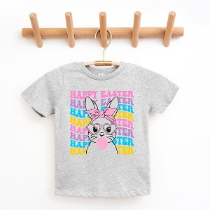 The Juniper Shop Bubble Gum Bunny Wavy  Youth Short Sleeve Tee - 1 of 2