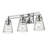 Lyna 3-Light Vanity Light - Contemporary Steel Design for Bathrooms, Dimmable & Damp Rated - 4 of 4