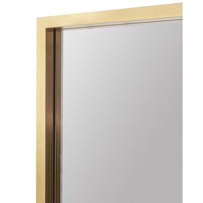 Silver Aluminum Frame Rectangular Wall Mirror 30x42