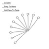 Unique Bargains DIY Craft Necklaces Bracelets Earrings Jewelry Making Iron 21 Gauge Eye Pins 200 Pcs - 4 of 4