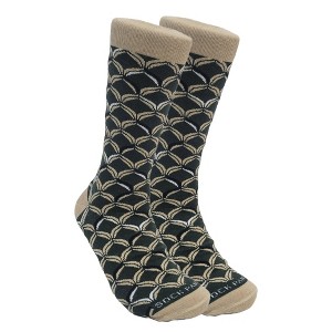 Green Dragon Scale Patterned Socks from the Sock Panda (Men's Sizes Adult Large) - 1 of 4