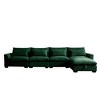 157.5" Corduroy Cloud L-Shaped Modular Sectional Sofa with Deep Seat & Storage Ottoman - 4 of 4